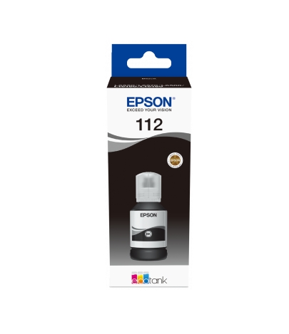 Epson 112 EcoTank Оригинално мастило (черен) | JAR Computers Epson 112 EcoTank Оригинално мастило (черен)