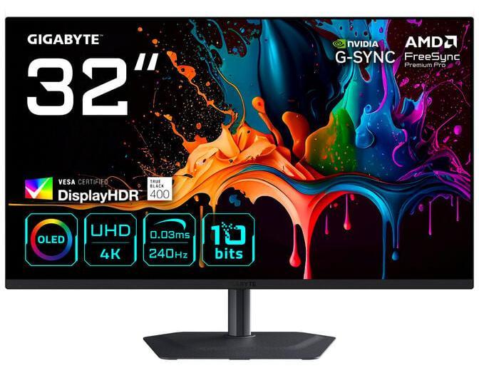 Гейминг монитор Gigabyte – MO32U2, 31.5'', 240Hz, 0.03ms, G-SYNC | JAR Computers Гейминг монитор Gigabyte – MO32U2, 31.5'', 240Hz, 0.03ms, G-SYNC