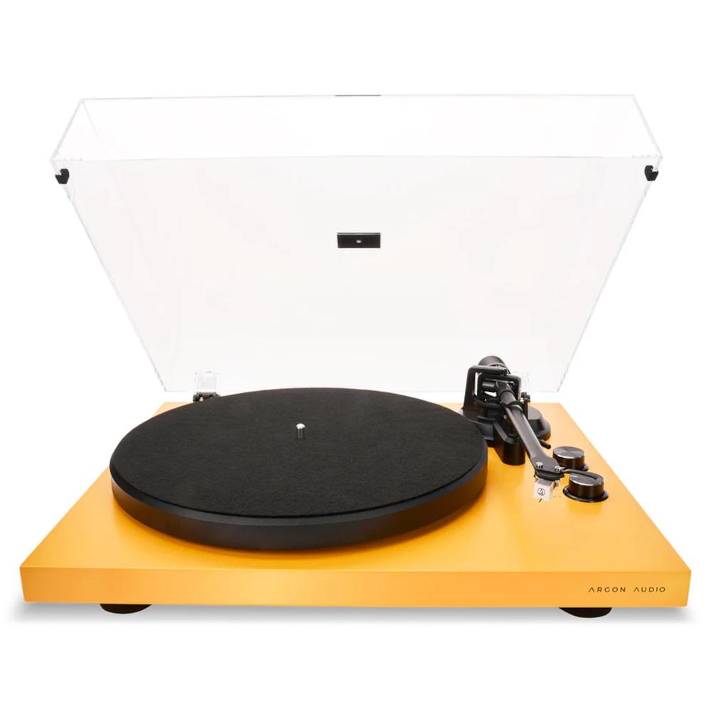 Грамофон Argon Audio TT MK2 - жълт