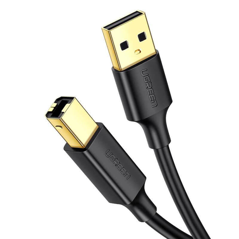 Кабел за принтер и други външни устройства 4-Pin USB Type A Male към 4-Pin USB Type B Male (150 см) - Ugreen USB 2.0 to USB Type B Printer Cable (черен) | JAR Computers Кабел за принтер и други външни устройства 4-Pin USB Type A Male към 4-Pin USB Type B Male (150 см) - Ugreen USB 2.0 to USB Type B Printer Cable (черен)