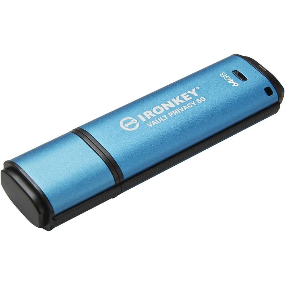 Kingston 64GB IronKey Vault Privacy 50 FIPS197 AES-256 (IKVP50/64GB) (KINIKVP50-64GB)