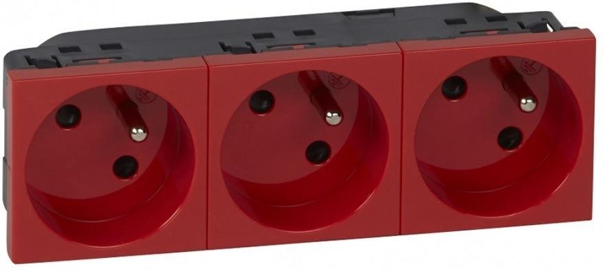 Контакт ФРЕНСКИ стандарт ТРОЕН 45° 6 мод. цвят червен Mosaic Legrand /до изчерпване/ | JAR Computers Контакт ФРЕНСКИ стандарт ТРОЕН 45° 6 мод. цвят червен Mosaic Legrand /до изчерпване/