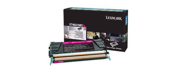Lexmark X746A1MG тонер касета 1 броя Оригинал Пурпурен | JAR Computers Lexmark X746A1MG тонер касета 1 броя Оригинал Пурпурен