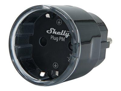 SHELLY Plug PM Gen3 Black WLAN Power Metering Smart Plug | JAR Computers SHELLY Plug PM Gen3 Black WLAN Power Metering Smart Plug