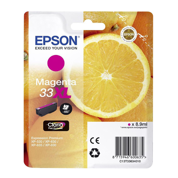 XP 530/630/635/830 SERIES 33 INK CRTR MAGENTA XL (EPST336340)
