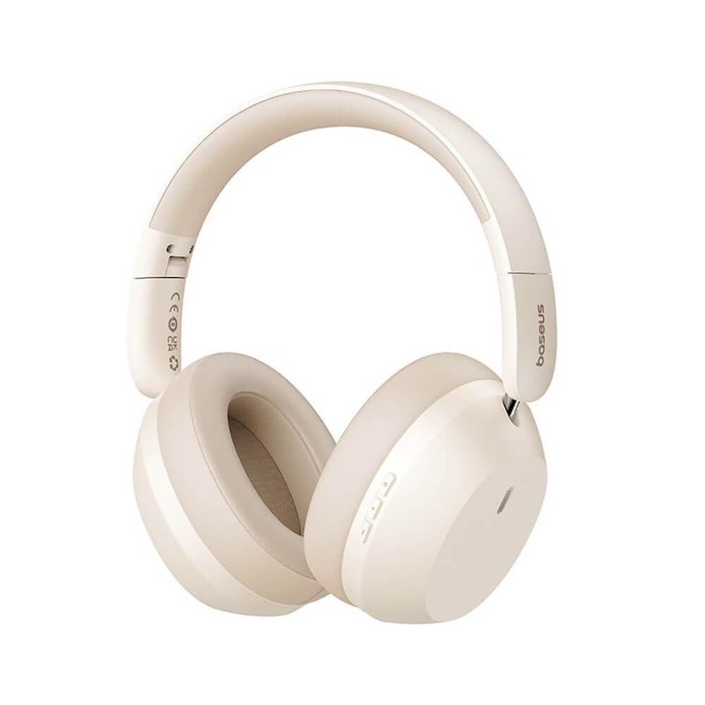 Безжични блутут слушалки с микрофон за мобилни устройства - Baseus Bass 35 Max Bluetooth Wireless On-Ear Headphones (бял) | JAR Computers Безжични блутут слушалки с микрофон за мобилни устройства - Baseus Bass 35 Max Bluetooth Wireless On-Ear Headphones (бял)