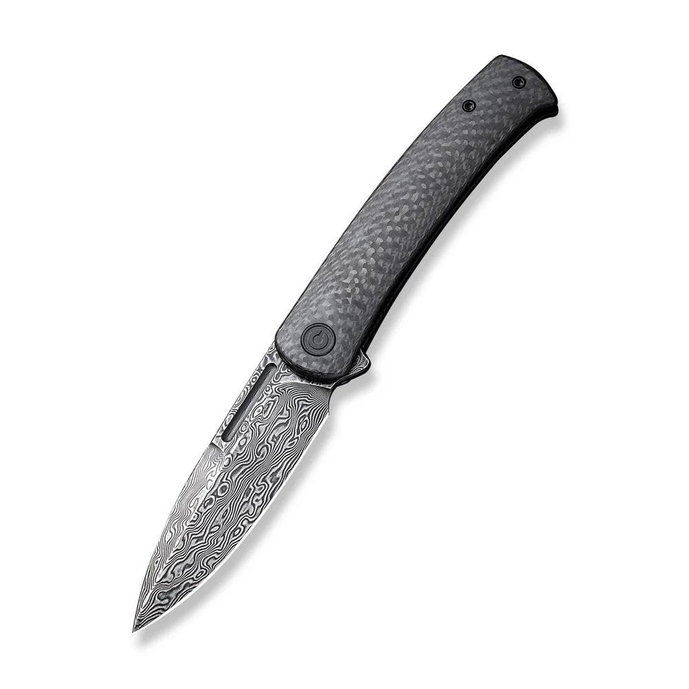 Джобен нож CIVIVI Caetus Twill Carbon Fiber / Damascus Blade | JAR Computers Джобен нож CIVIVI Caetus Twill Carbon Fiber / Damascus Blade