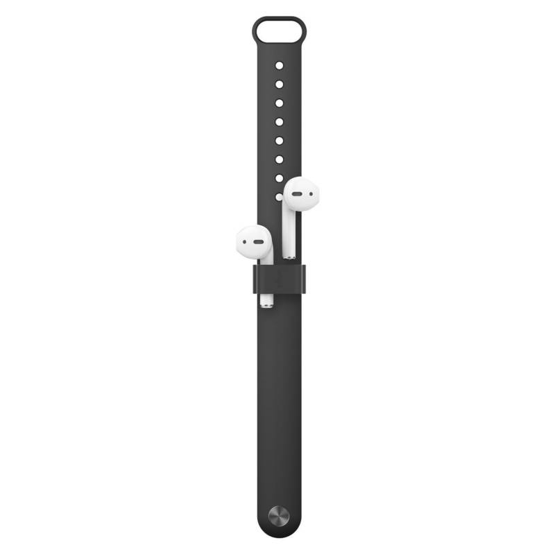 Elago AirPods Wrist Fit - силиконова верижка за китка и аксесоар за прикрепяне на Apple Airpods (черна)