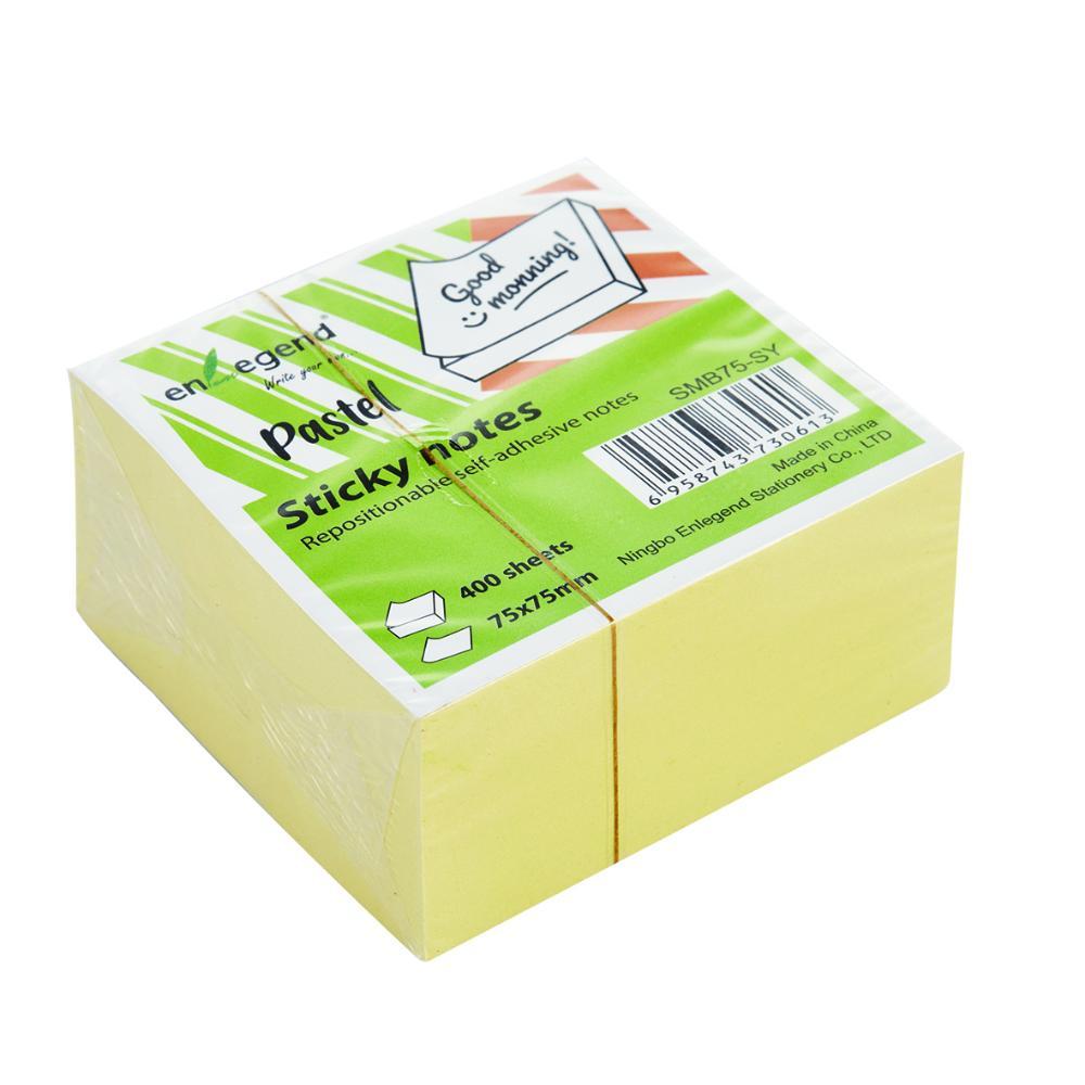 EnLegend Sticky notes 75X75, 400sh.,yellow (SMB75-SY) (ENLSMB75-SY)