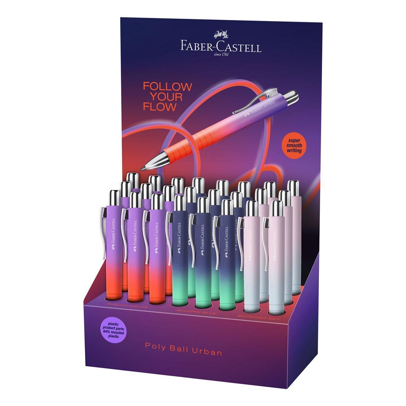 Faber-Castell Химикалка Poly Ball Urban Flow, 24 броя в дисплей