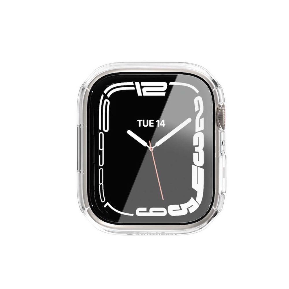 Качествен твърд кейс с вграден стъклен протектор за дисплея на Apple Watch 8 45мм, Apple Watch 7 45мм - Switcheasy Nude Tempered Glass Hybrid Case (прозрачен) | JAR Computers Качествен твърд кейс с вграден стъклен протектор за дисплея на Apple Watch 8 45мм, Apple Watch 7 45мм - Switcheasy Nude Tempered Glass Hybrid Case (прозрачен)