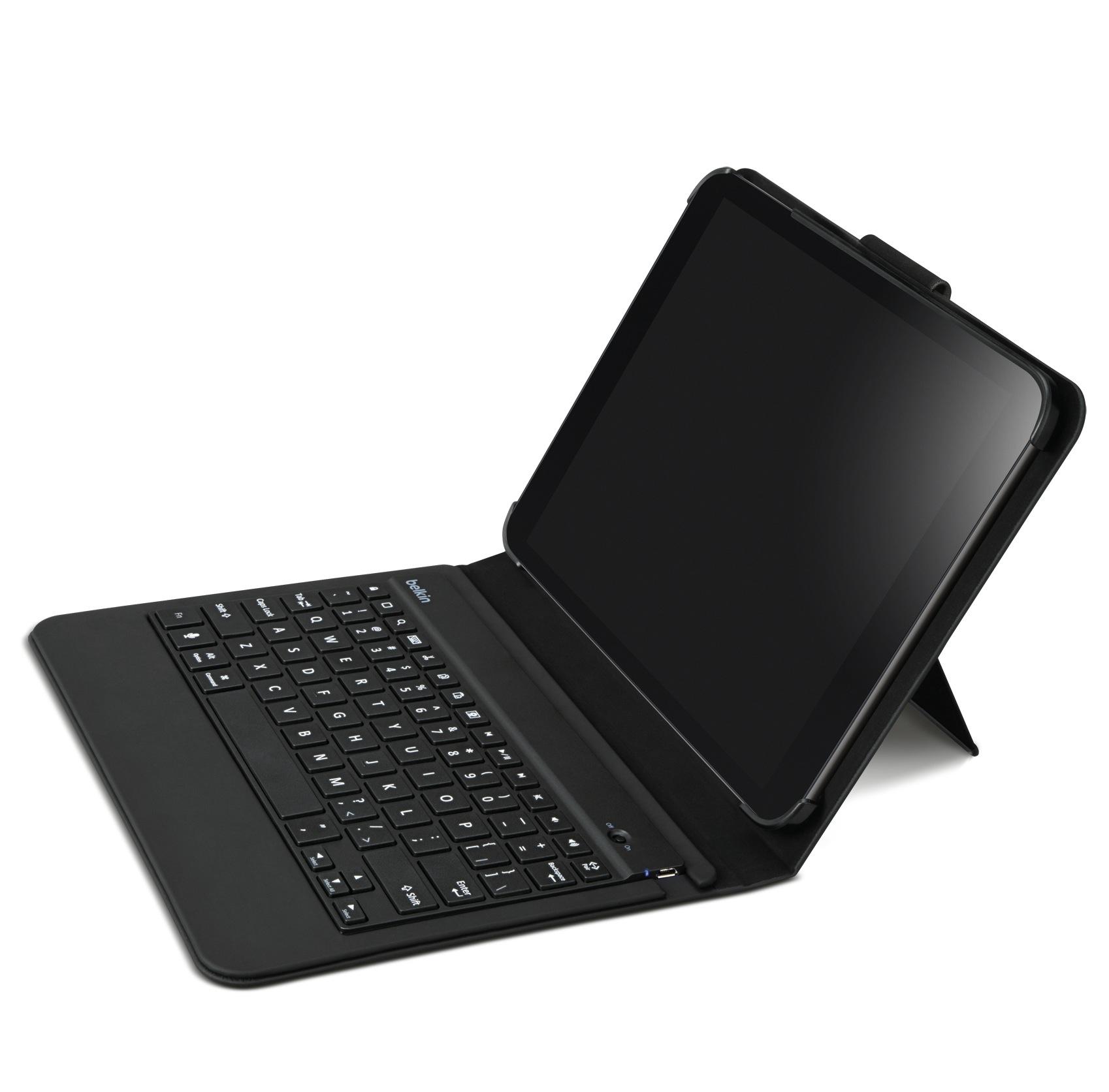 Кейс, клавиатура и стойка за Samsung Galaxy Tab 10.1 (3) P5220 - Belkin Slim Keyboard Case | JAR Computers Кейс, клавиатура и стойка за Samsung Galaxy Tab 10.1 (3) P5220 - Belkin Slim Keyboard Case