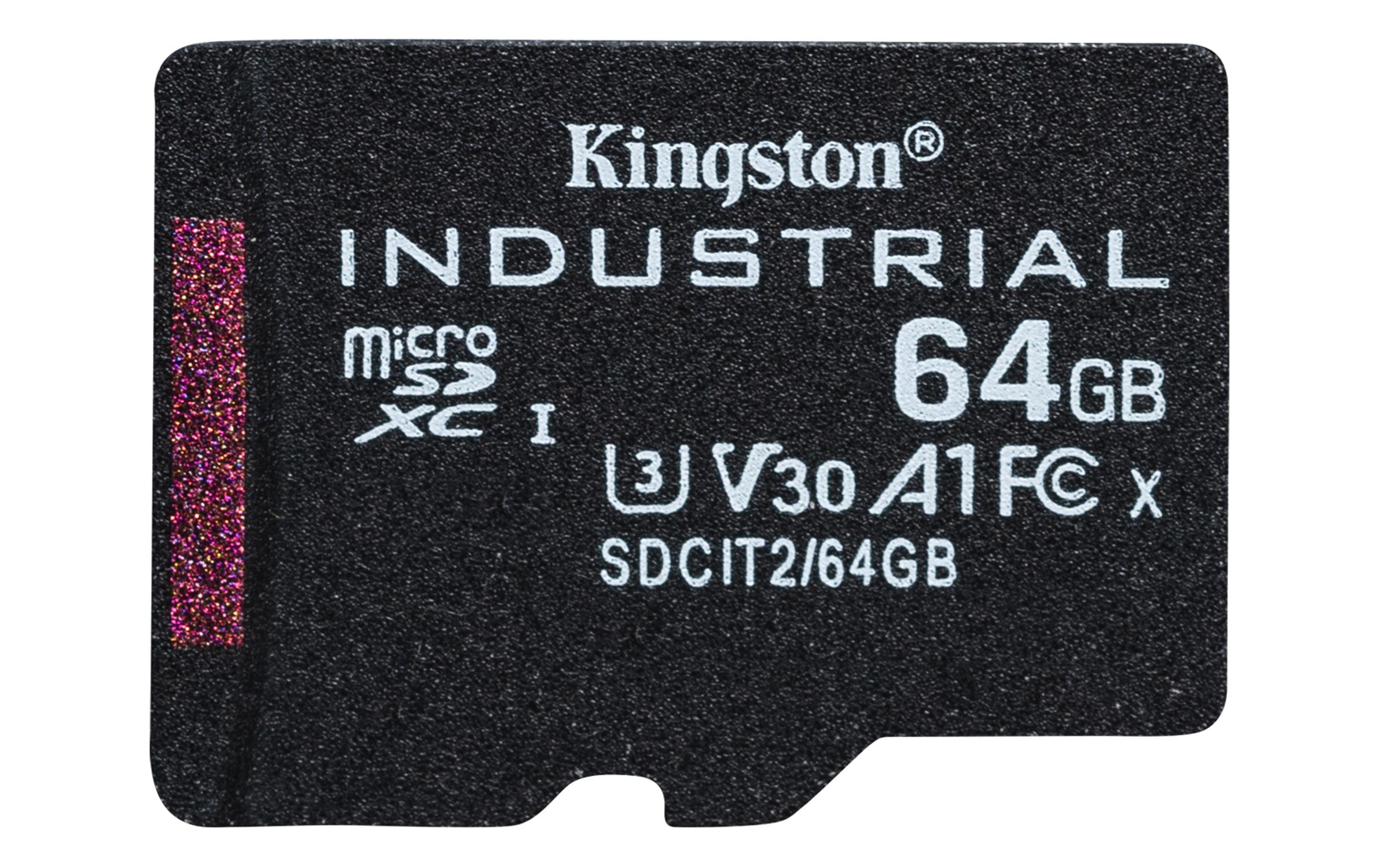 Kingston Technology Industrial 64 GB MicroSDXC UHS-I Клас 10