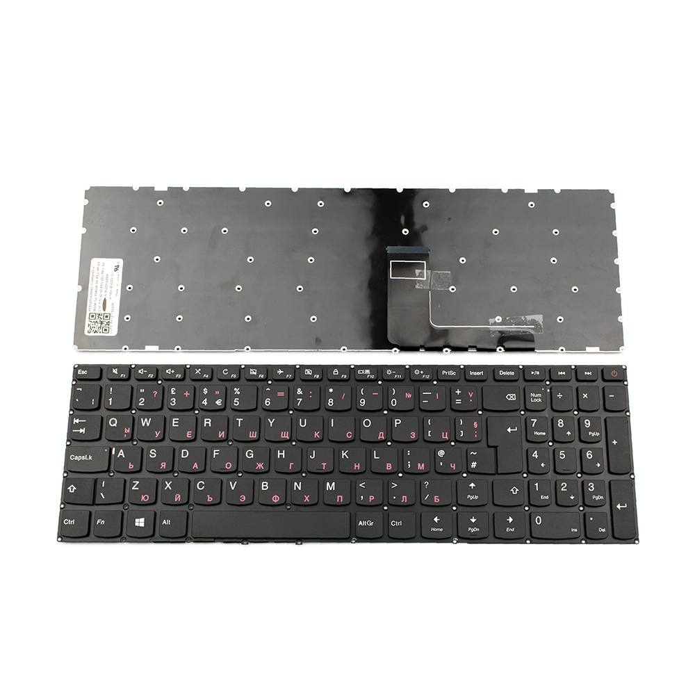 Клавиатура за лаптоп Lenovo IdeaPad 110-15 110-15IBR Черна Без Рамка Black Without Frame US/UK С Кирилица | JAR Computers Клавиатура за лаптоп Lenovo IdeaPad 110-15 110-15IBR Черна Без Рамка Black Without Frame US/UK С Кирилица
