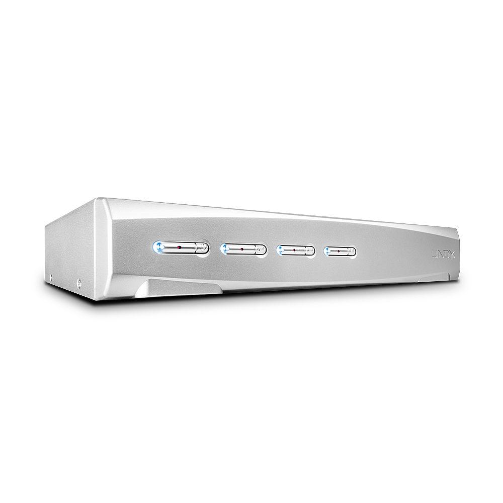 LINDY LNY-39337 :: 4-портов DVI-I Single Link, USB 2.0 & Audio KVM превключвател | JAR Computers LINDY LNY-39337 :: 4-портов DVI-I Single Link, USB 2.0 & Audio KVM превключвател