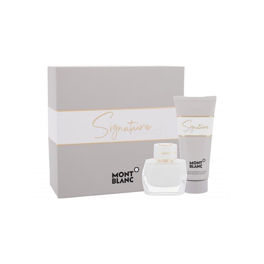Montblanc Парфюм Signature, FR F, Eau de parfum, 50 ml, в комплект с лосион за тяло 100 ml, дамски | JAR Computers Montblanc Парфюм Signature, FR F, Eau de parfum, 50 ml, в комплект с лосион за тяло 100 ml, дамски