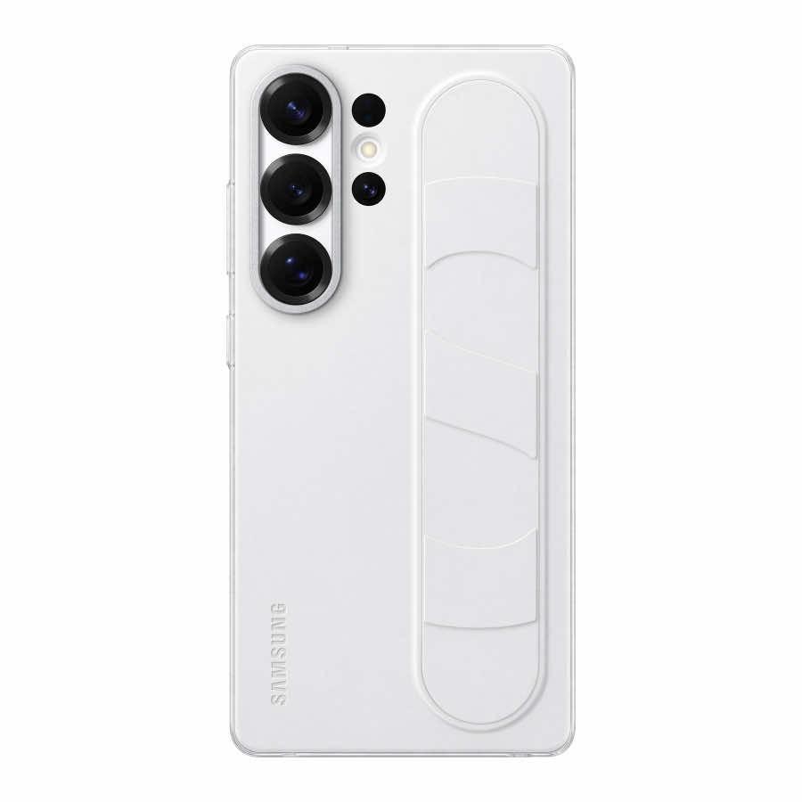 Оригинален силиконов кейс за Samsung Galaxy S25 Ultra - Samsung Standing Grip Case EF-GS938CWEGWW (бял) | JAR Computers Оригинален силиконов кейс за Samsung Galaxy S25 Ultra - Samsung Standing Grip Case EF-GS938CWEGWW (бял)