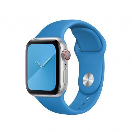Оригинална силиконова каишка за Apple Watch 38мм, 40мм, 41мм, 42мм (2024) - Apple Surf Blue Sport Band S/M & M/L (син) | JAR Computers Оригинална силиконова каишка за Apple Watch 38мм, 40мм, 41мм, 42мм (2024) - Apple Surf Blue Sport Band S/M & M/L (син)