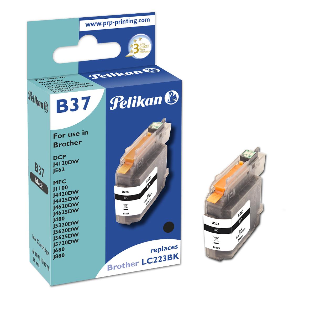 Pelikan B37 Black глава и патрон за мастиленоструен принтер 1 броя Съвместим Черен | JAR Computers Pelikan B37 Black глава и патрон за мастиленоструен принтер 1 броя Съвместим Черен