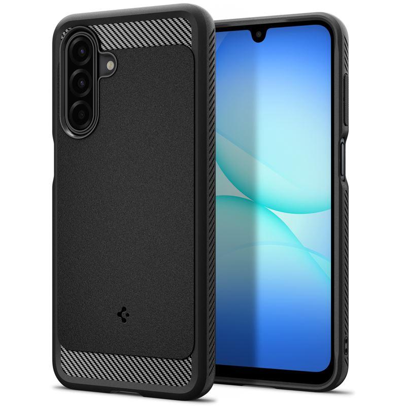 Тънък качествен силиконов (TPU) калъф за Samsung Galaxy A17, A17 5G - Spigen Rugged Armor Case (черен) | JAR Computers Тънък качествен силиконов (TPU) калъф за Samsung Galaxy A17, A17 5G - Spigen Rugged Armor Case (черен)