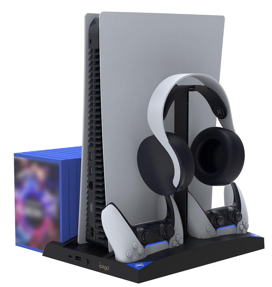 Зарядно и охладителна станция за PS5 и PS5, PSMove контролер - iPega P5013 Charger and Cooling Station for PS5 and PS5/PSMove Controller (сив) | JAR Computers Зарядно и охладителна станция за PS5 и PS5, PSMove контролер - iPega P5013 Charger and Cooling Station for PS5 and PS5/PSMove Controller (сив)