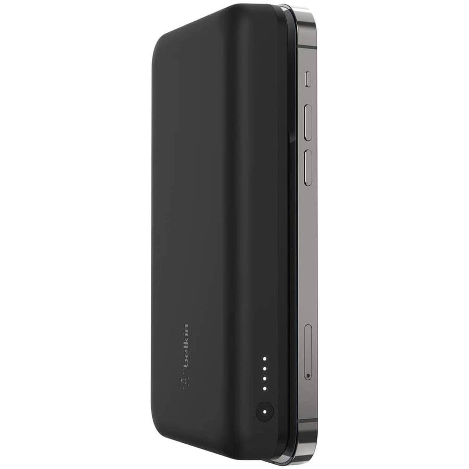 Belkin Boost Charge Magnetic Wireless Power Bank 10000 mAh - преносима външна батерия с USB-C порт и безжично зареждане с MagSafe (черен)  