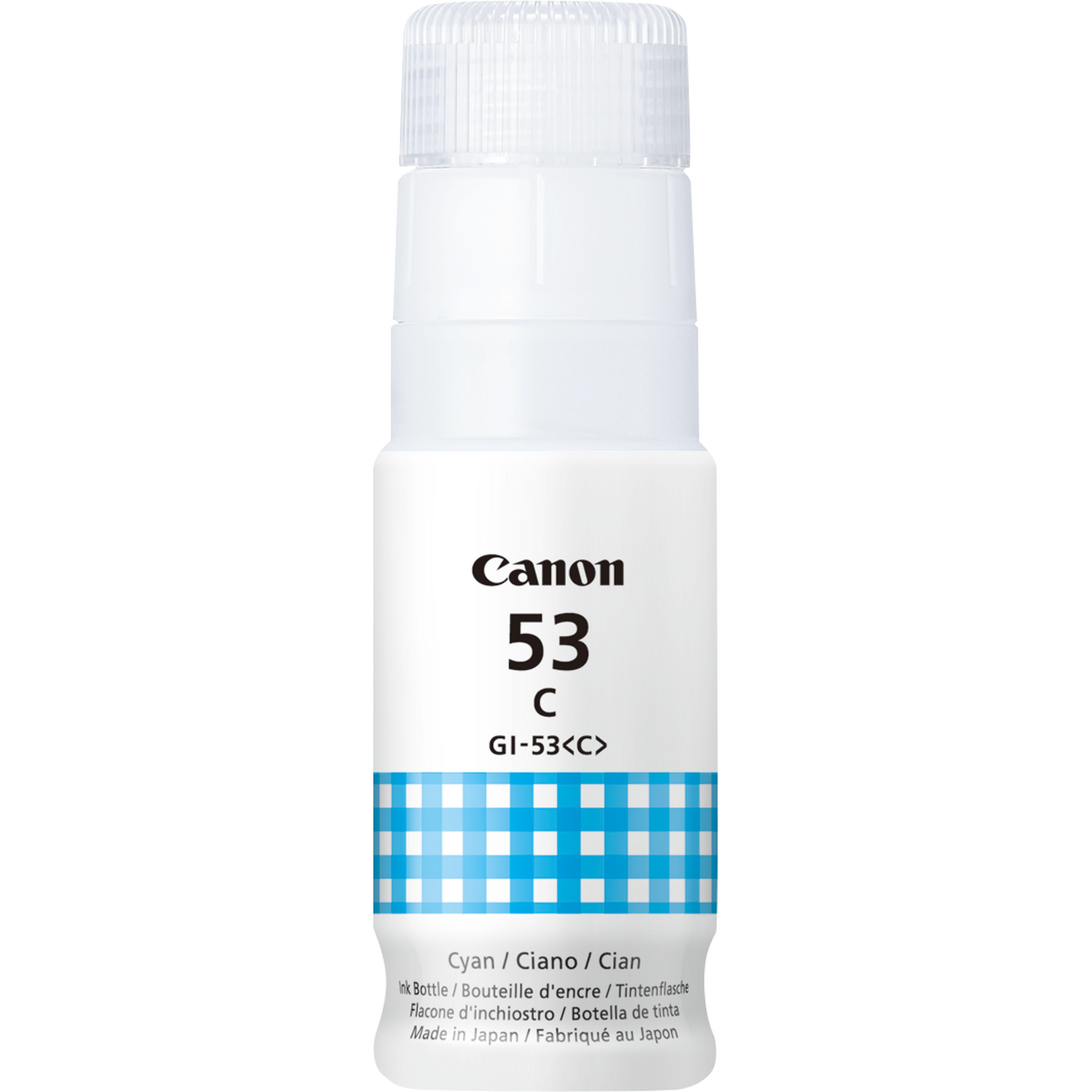 Бутилка мастило за Canon Pixma G550/G650 - Ink - /53/ - GI53C (GI-53C) / 4673C001 - Cyan - PN 4673C001 | JAR Computers Бутилка мастило за Canon Pixma G550/G650 - Ink - /53/ - GI53C (GI-53C) / 4673C001 - Cyan - PN 4673C001