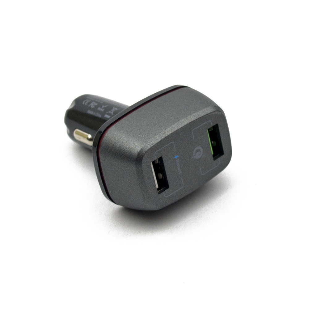 DC Adapter USB DC 12-24V Car Travel Charger Adapter Black Quick Charge 3.0 | JAR Computers DC Adapter USB DC 12-24V Car Travel Charger Adapter Black Quick Charge 3.0