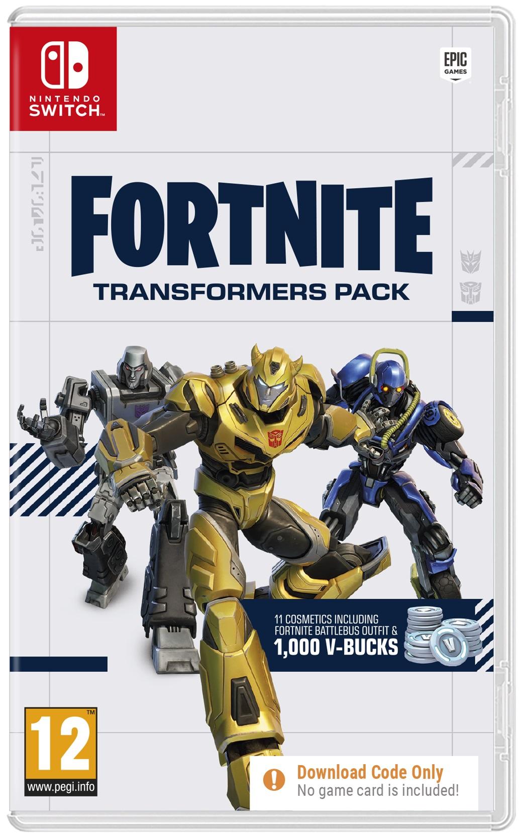 Fortnite Transformers Pack - Код в кутия (Nintendo Switch) | JAR Computers Fortnite Transformers Pack - Код в кутия (Nintendo Switch)