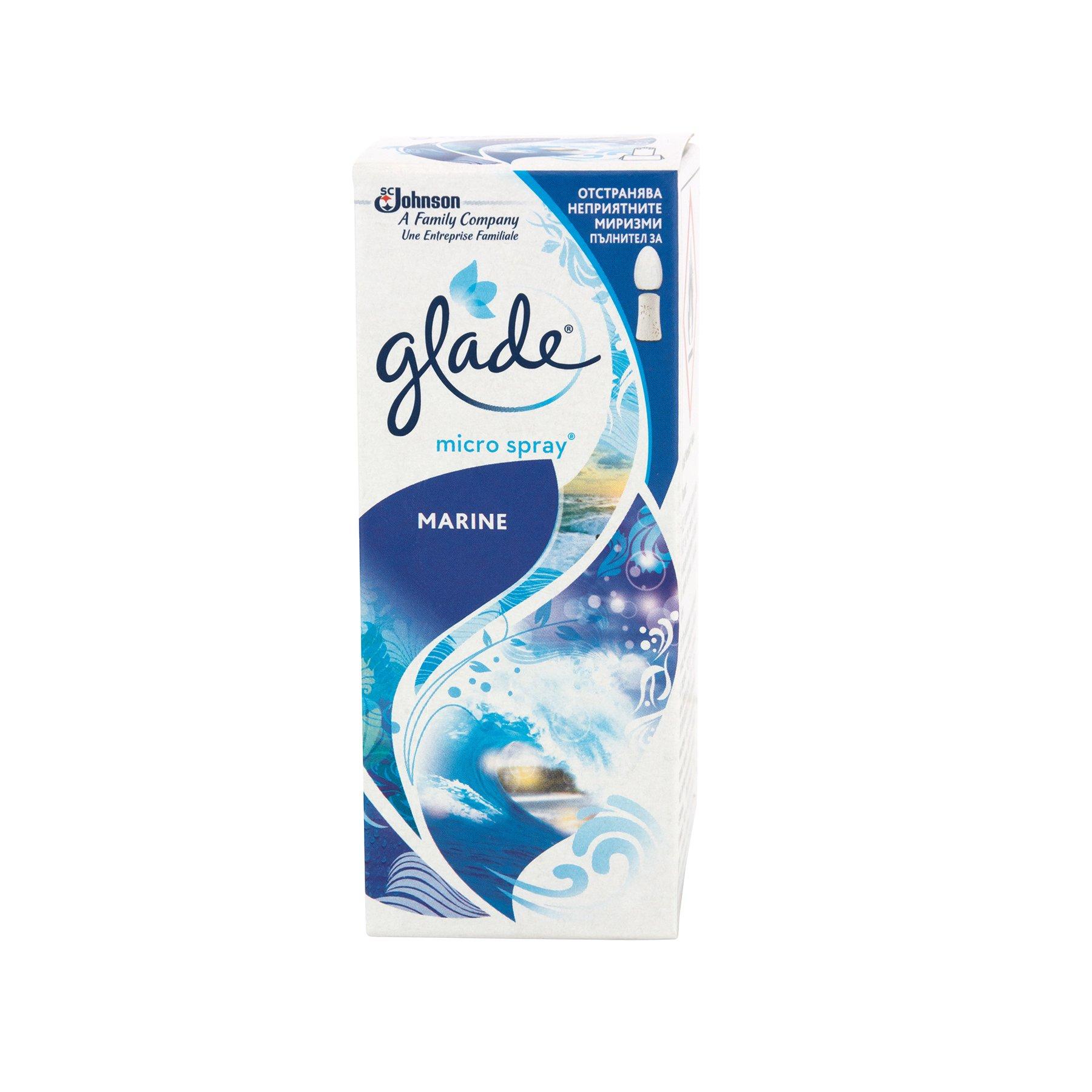Пълнител за ароматизатор Glade microspray, океан, 10 ml | JAR Computers Пълнител за ароматизатор Glade microspray, океан, 10 ml