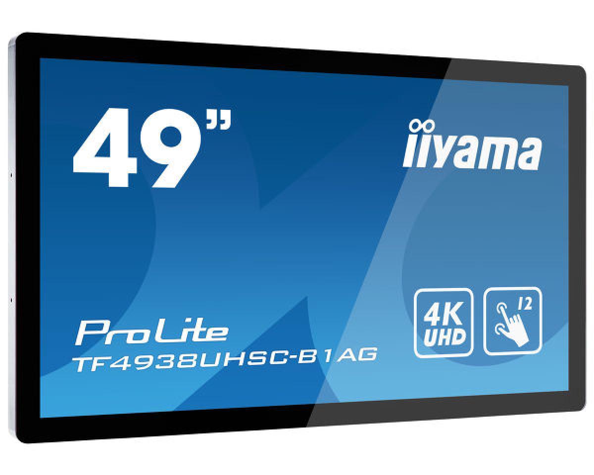 iiyama ProLite TF4938UHSC-B1AG Interactive flat panel 123.2 cm (48.5") LED 420 cd/m² 4K Ultra HD Black Touchscreen 24/7 | JAR Computers iiyama ProLite TF4938UHSC-B1AG Interactive flat panel 123.2 cm (48.5") LED 420 cd/m² 4K Ultra HD Black Touchscreen 24/7