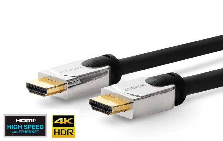 КАБЕЛ VIVOLINK PRO HDMI Metal Head - 1m - Black - PN PROHDMIHDM1 | JAR Computers КАБЕЛ VIVOLINK PRO HDMI Metal Head - 1m - Black - PN PROHDMIHDM1