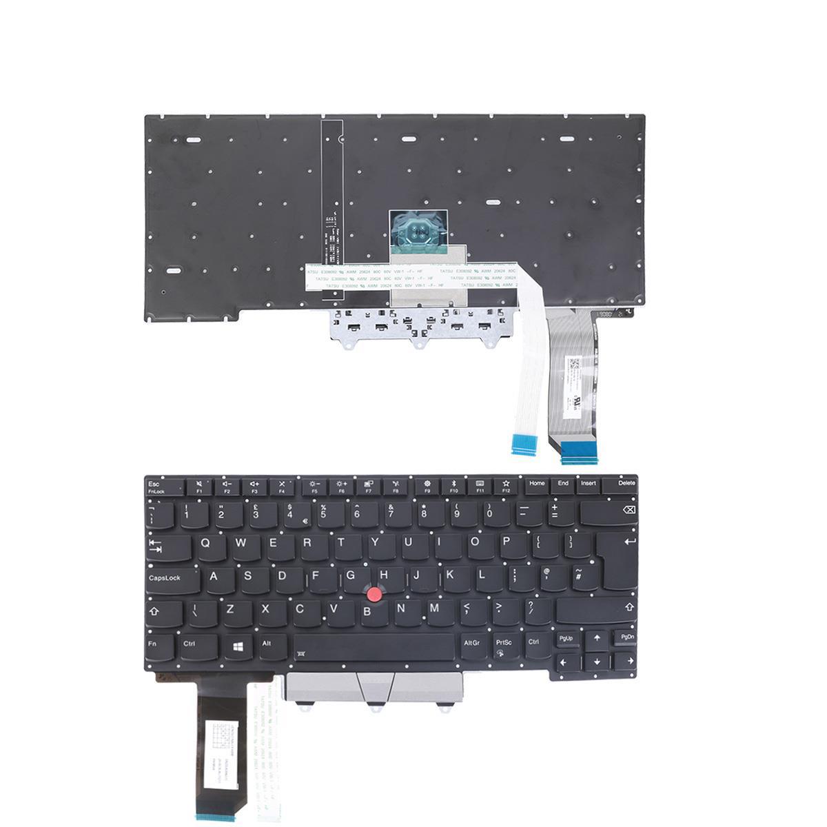 Клавиатура за лаптоп Lenovo ThinkPad E14 Gen 1, 1st Gen Черна Без Рамка с Голям Ентър с Подсветка UК  | JAR Computers Клавиатура за лаптоп Lenovo ThinkPad E14 Gen 1, 1st Gen Черна Без Рамка с Голям Ентър с Подсветка UК