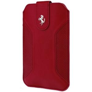 Кожен калъф за Samsung Galaxy Note 2, Nexus 5, LG G2, LG Pro и др. - Ferrari F12 Series Pouch Size XL (червен) | JAR Computers Кожен калъф за Samsung Galaxy Note 2, Nexus 5, LG G2, LG Pro и др. - Ferrari F12 Series Pouch Size XL (червен)