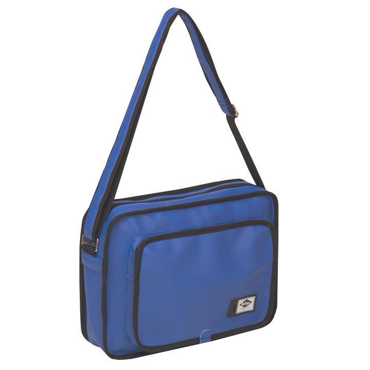 Кожена чанта с презрамка за преносими компютри до 13 инча - Lee Cooper PU Flight Bag (синя) | JAR Computers Кожена чанта с презрамка за преносими компютри до 13 инча - Lee Cooper PU Flight Bag (синя)
