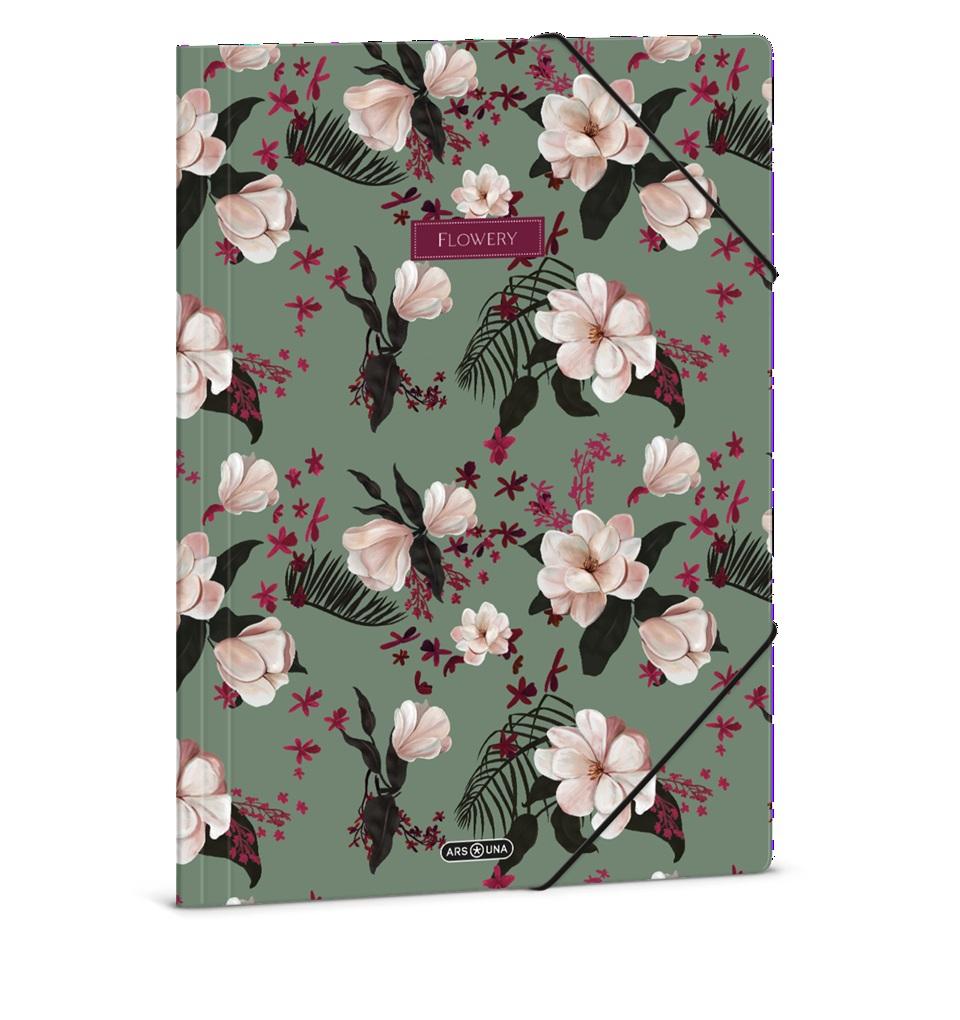 Папка с ластик Flowery green (5535) Ars Una | JAR Computers Папка с ластик Flowery green (5535) Ars Una