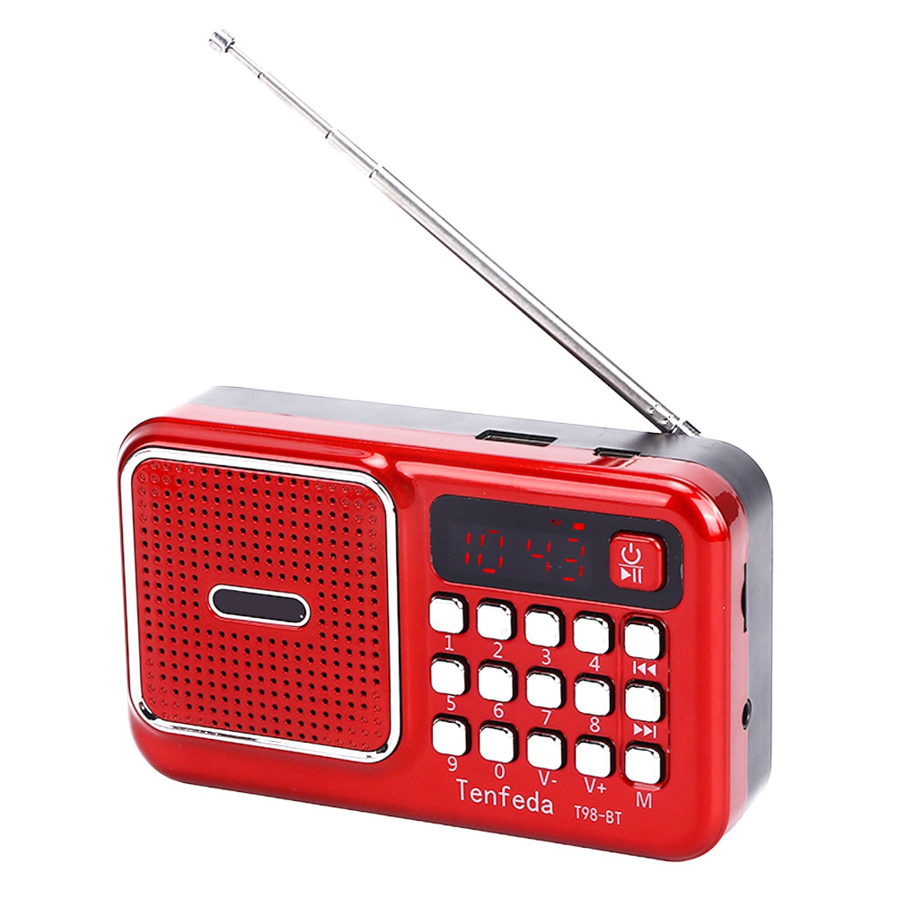 Преносим Радиоприемник T-98, Micro SD Card, USB | JAR Computers Преносим Радиоприемник T-98, Micro SD Card, USB