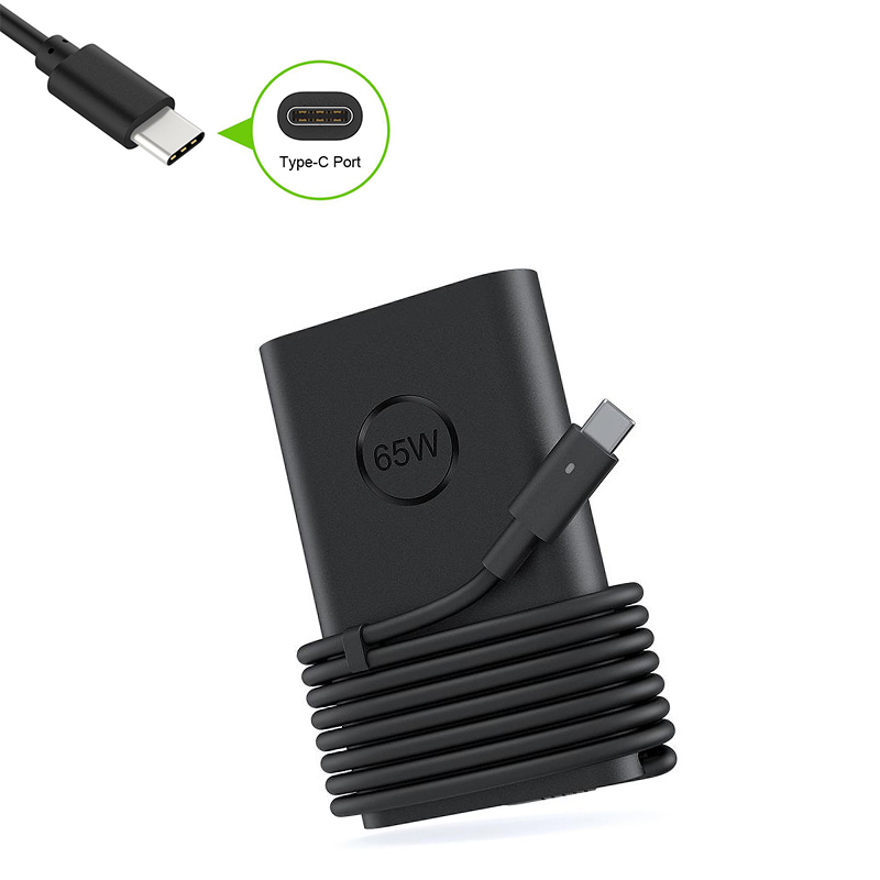 Зарядно за лаптоп Dell 65W USB (Type-C) Оригинален Дизайн - Заместител Високо Качество A+  | JAR Computers Зарядно за лаптоп Dell 65W USB (Type-C) Оригинален Дизайн - Заместител Високо Качество A+