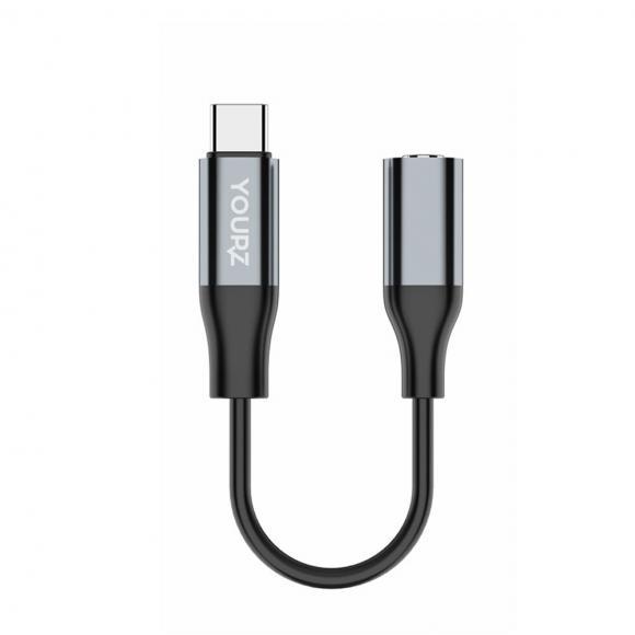 Cable YOURZ MU1 TYPE C to 3.5mm Black