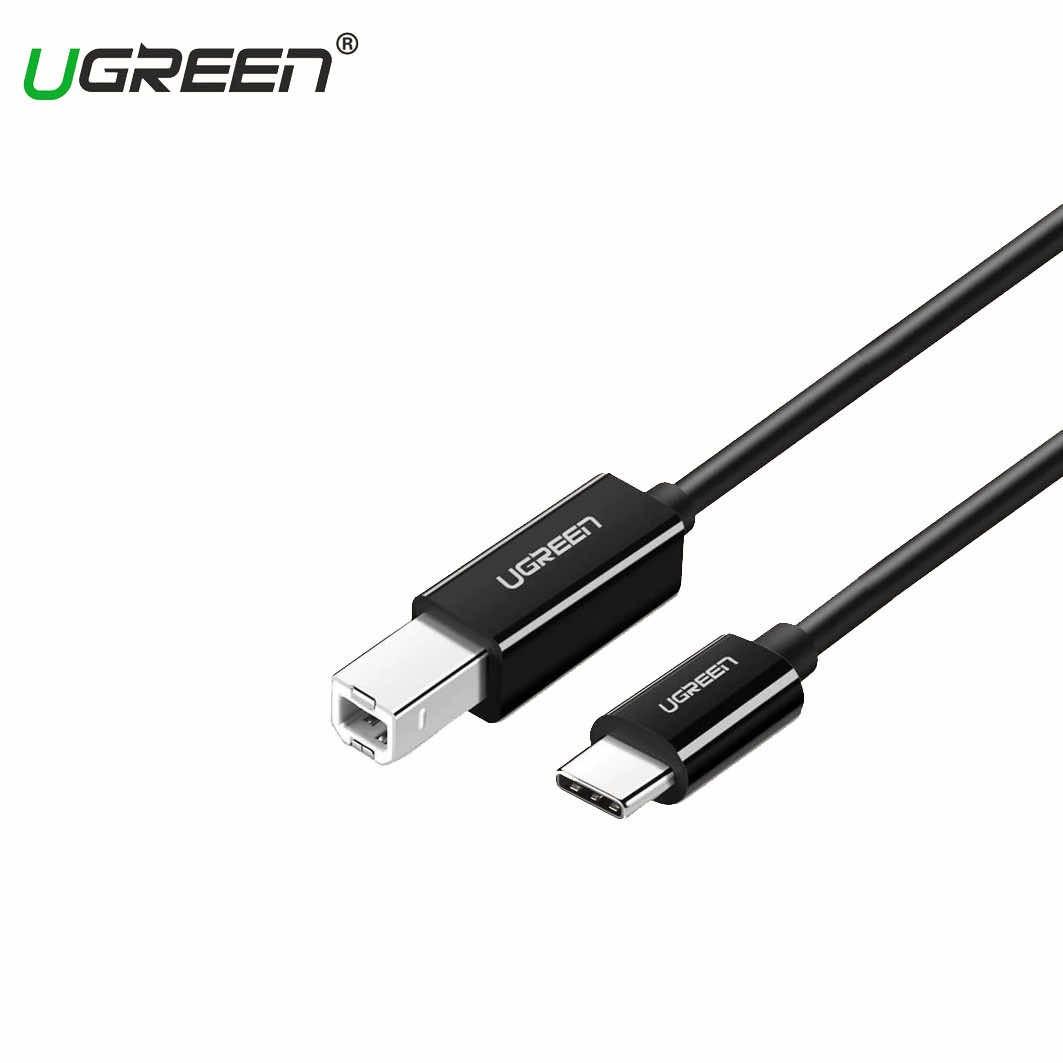 Кабел за принтер и други външни устройства USB-C Male към USB-B Male (200 см) - Ugreen US241 USB-C To USB-B 2.0 Printer Cable (черен) | JAR Computers Кабел за принтер и други външни устройства USB-C Male към USB-B Male (200 см) - Ugreen US241 USB-C To USB-B 2.0 Printer Cable (черен)
