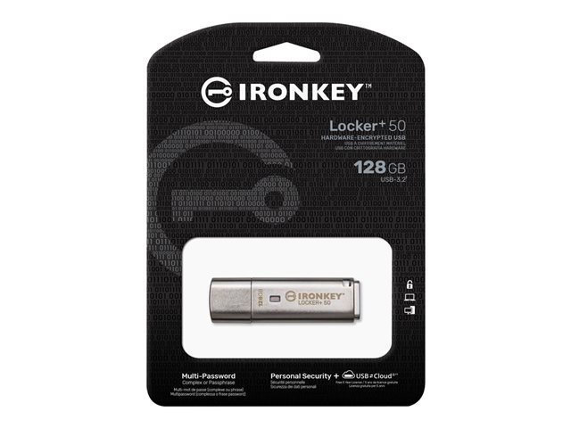 KINGSTON 128GB IKLP50 AES USB w/256bit Encryption | JAR Computers KINGSTON 128GB IKLP50 AES USB w/256bit Encryption