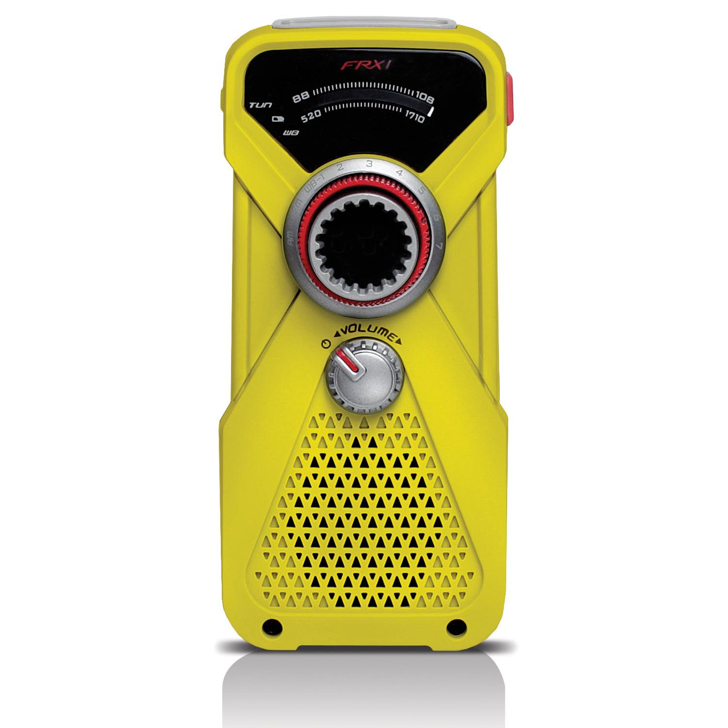 Компактно AM/FM радио с фенерче и динамо - Soulra Lextronix FRX1 (жълт) | JAR Computers Компактно AM/FM радио с фенерче и динамо - Soulra Lextronix FRX1 (жълт)