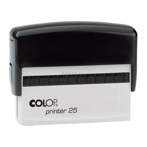 Печат Colop Printer 25, правоъгълен, 15х75 мм, син тампон | JAR Computers Печат Colop Printer 25, правоъгълен, 15х75 мм, син тампон