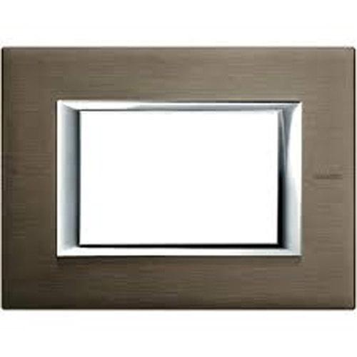 Рамка 3М Rectangular Brushed bronze (BR) - bticino Axolute HA4803BR | JAR Computers Рамка 3М Rectangular Brushed bronze (BR) - bticino Axolute HA4803BR