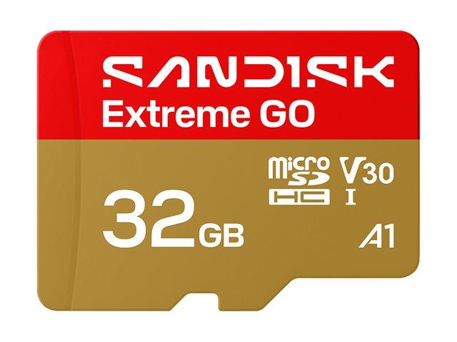 SANDISK Extreme GO microSDXC UHS-I Card 32GB MicroSD 100MB/s Read / 60MB/s Write 5K video | JAR Computers SANDISK Extreme GO microSDXC UHS-I Card 32GB MicroSD 100MB/s Read / 60MB/s Write 5K video