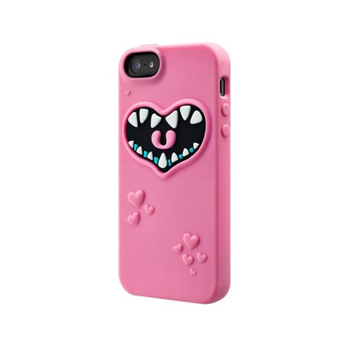 Силиконов калъф с аксесоари за iPhone 5, iPhone 5S, iPhone SE - SwitchEasy Monsters Pinky (розов) | JAR Computers Силиконов калъф с аксесоари за iPhone 5, iPhone 5S, iPhone SE - SwitchEasy Monsters Pinky (розов)