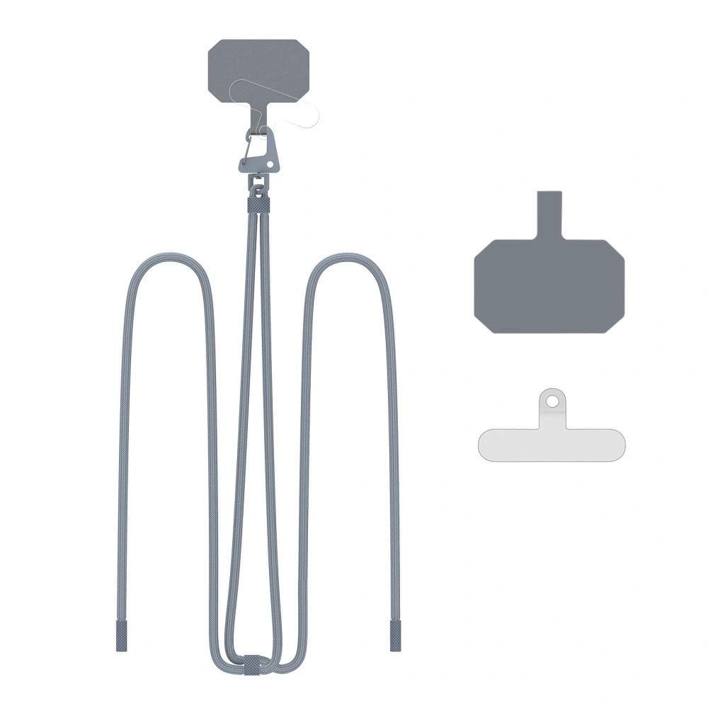 Универсална връзка за носене през врата за смартфони - Tech-Protect C5S Rope Universal Necklace Phone Lanyard (сив) | JAR Computers Универсална връзка за носене през врата за смартфони - Tech-Protect C5S Rope Universal Necklace Phone Lanyard (сив)