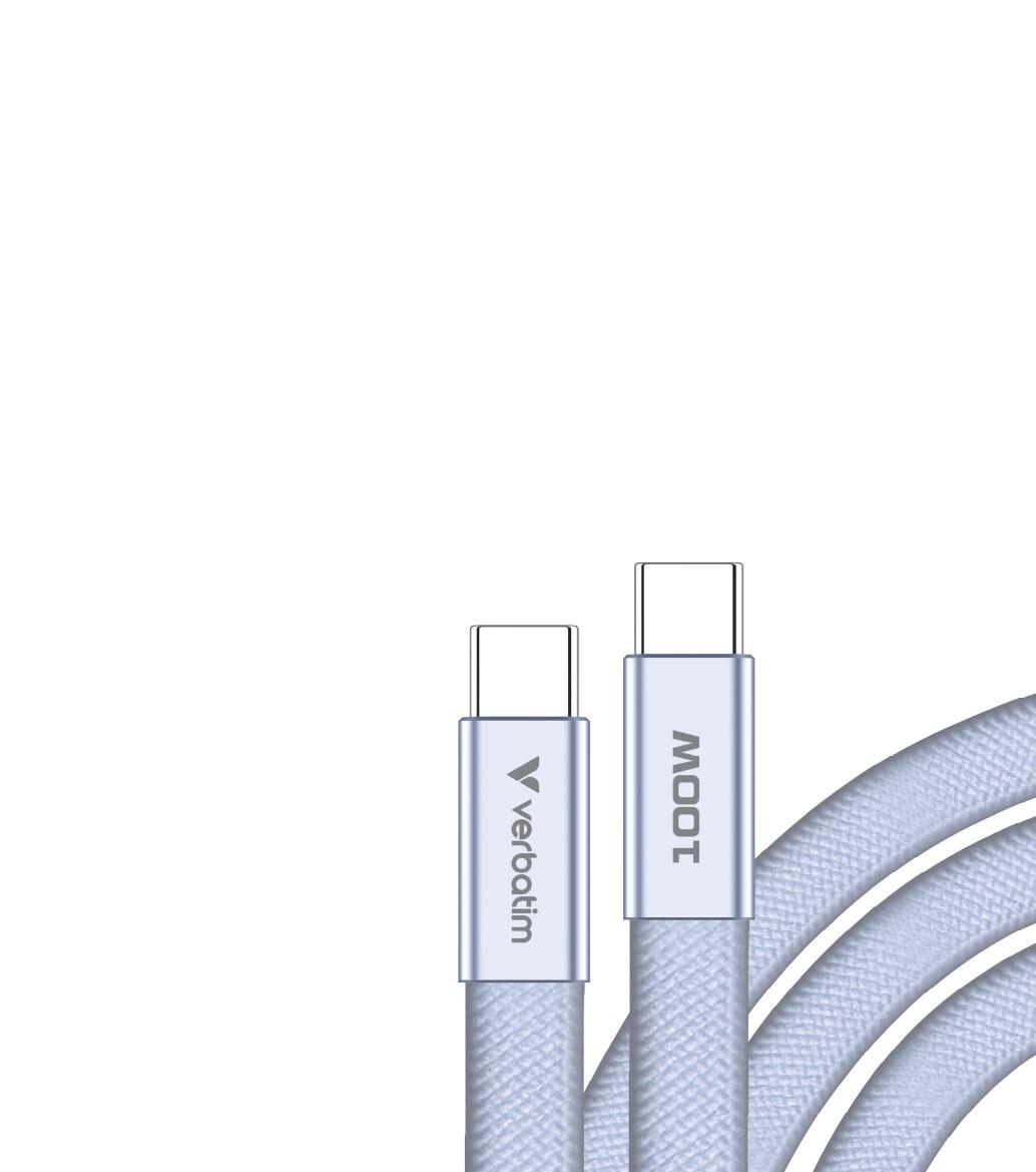 Verbatim 30278 USB кабел USB 2.0 1,2 м USB C 0,48 Гбит/с 100 W Пурпурен