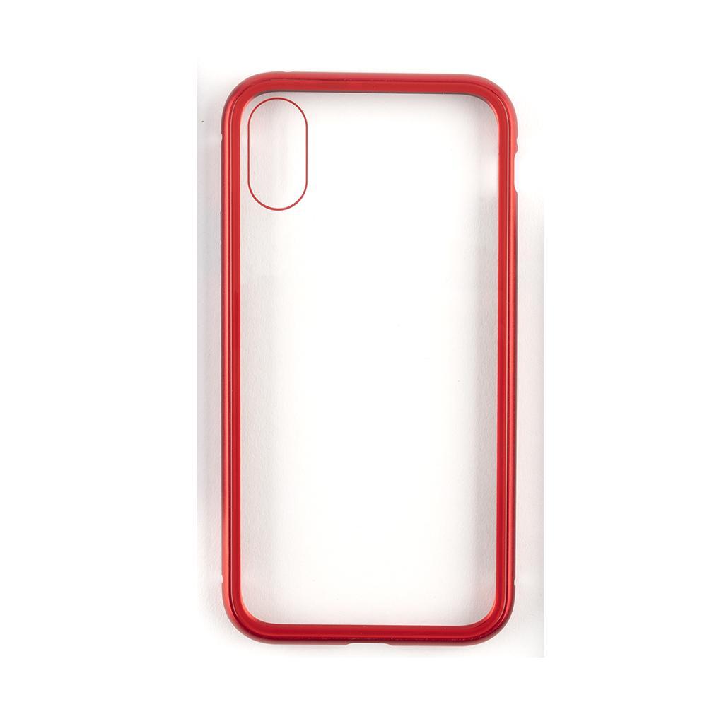 Алуминиев магнитен кейс за iPhone Xs, iPhone X - 4smarts Magnet Cover ALO-X (червен) | JAR Computers Алуминиев магнитен кейс за iPhone Xs, iPhone X - 4smarts Magnet Cover ALO-X (червен)