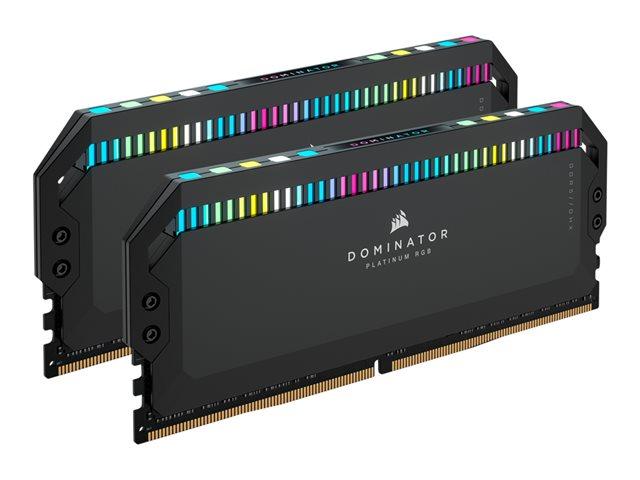 CORSAIR DDR5 6800MT/s 64GB 2x32GB DIMM Unbuffered 40-50-50-110 Std PMIC XMP 3.0 DOMINATOR PLATINUM RGB DDR5 Black Heatspreader | JAR Computers CORSAIR DDR5 6800MT/s 64GB 2x32GB DIMM Unbuffered 40-50-50-110 Std PMIC XMP 3.0 DOMINATOR PLATINUM RGB DDR5 Black Heatspreader